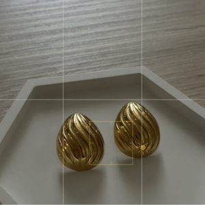 Σκουλαρίκια Σταγόνα Χρυσά